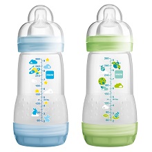 Lot de 2 biberons easy start anti-colique 260ml de Mam au meilleur prix sur  allobébé