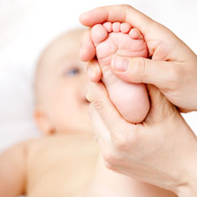 pied d'un bébé