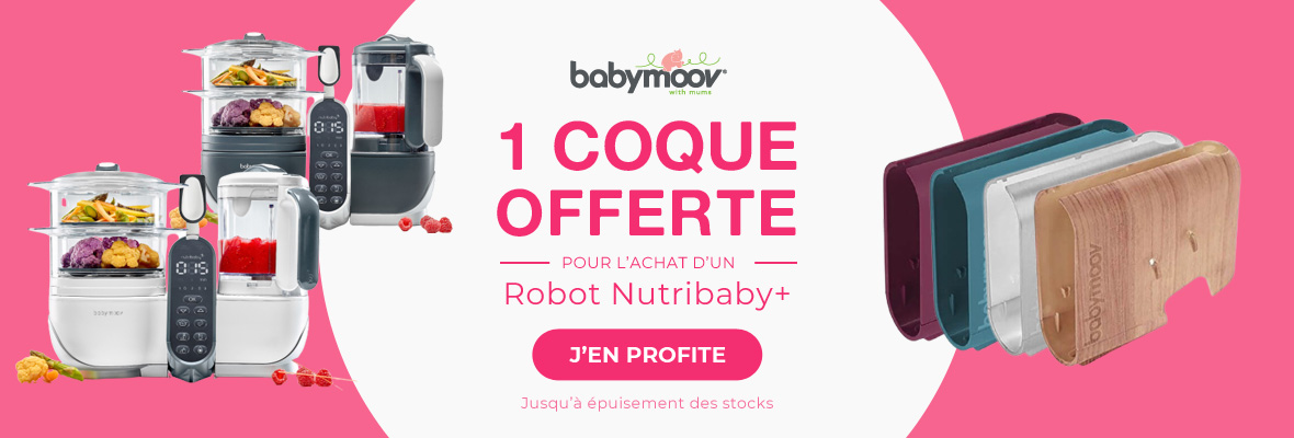 Babymoov Robot nutribaby acheté = 1 coque offerte
