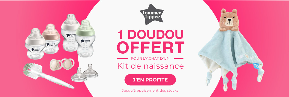 Tommee Tippee : Kit de naissance => doudou offert 