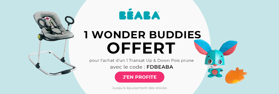 Beaba : Transat Up & Down pois = jouet eveil wonder buddies 