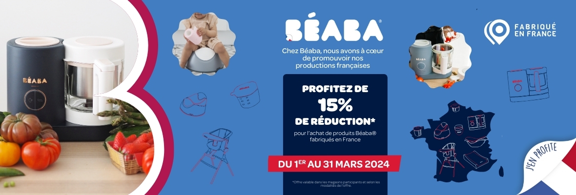 Beaba : OP Nationale sur une sélection de produits Made In France à -15% 