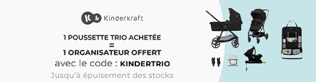 Kinderkraft : Un pack poussette trio Kinderkraft acheté = un organisateur offert