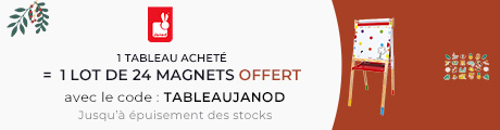 Janod : Un tableau acheté = Un set de magnets offert