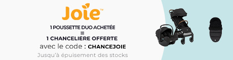 Joie : Un pack poussette duo acheté = Une chancelière offerte