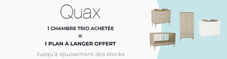 Quax : Une chambre trio achetée = 1 plan à langer offert