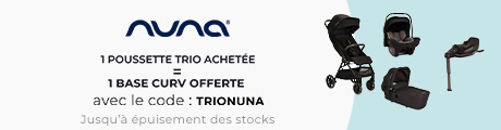 Nuna - 1 poussette trio achetée = 1 base CURV offerte