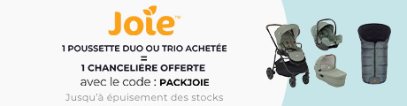 Joie : Une poussette duo/trio achetée = Une chancelière hiver offerte