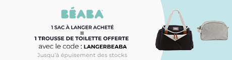 Béaba : Un sac à langer acheté = une trousse de toilette offerte