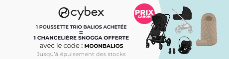 Cybex : Une Poussette trio balios Cybex = une chancelière snogga offerte (coloris aléatoire)