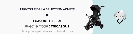 Catégorie tricycle : 1 tricycle de la sélection = 1 casque de protection au choix