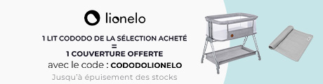 Lionelo : Un lit cododo de la sélection = une couverture pour bébé offerte