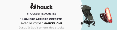 Hauck : Une poussette achetée = 1 Lumière arrière universelle offerte 