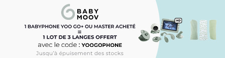 Babymoov : Un babyphone Yoo Go + ou Master acheté = un lot de langes offert