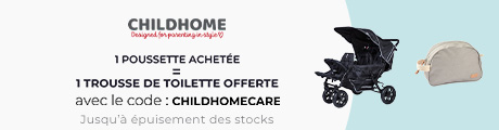 Childhome : Une poussette Childhome achetée = une trousse de toilette offerte