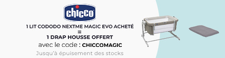 Un lit cododo NextMe Magic Evo acheté = un drap housse gris bio offert