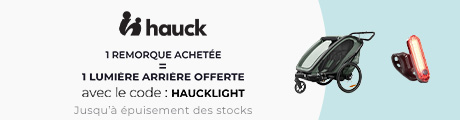 Hauck : Une remorque achetée = Une lumière de sécurité offerte