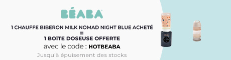Béaba : Un chauffe biberon Milk Nomad Night Blue acheté = Une boîte doseuse offerte