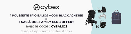 Cybex : Un pousette trio Balios one box = un sac à dos Family Club Signature Urban Anthracite offert