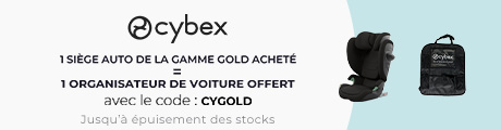 Cybex : Un siège auto de la gamme Gold = Un organisateur de voiture offert