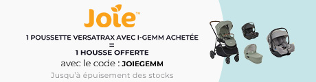 Joie : Une poussette Versatrax avec i-Gemm acheté = Une housse offerte