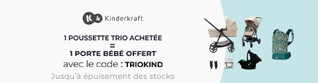 Kinderkraft : Une poussette trio acheté = Un porte bebe offert