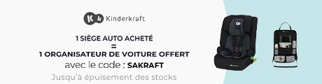 Kinderkraft : Un siège auto acheté = un organisateur de voiture offert