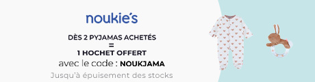 Noukie's : Deux pyjamas achetés = Un hochet offert