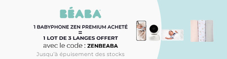Béaba : Un babyphone Zen Premium acheté = un lot de 3 langes offert
