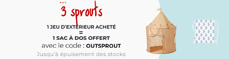 3 sprouts : Un jeu d'extérieur acheté = un sac à dos offert