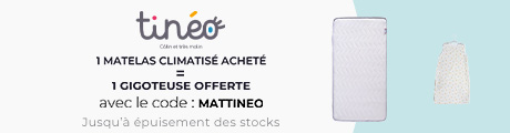 Tinéo : Un matelas climatisé acheté = Une gigoteuse été offerte