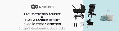 Kinderkraft : Une poussette trio achetée = un sac à langer offert