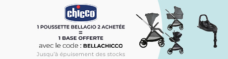 Chicco : Une poussette Bellagio 2 achetée = une base offerte