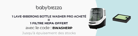 Babybrezza : Un lave biberon Bottle Washer Pro acheté = Un lot de Filtre HEPA offert