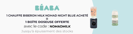 Béaba : Un chauffe-biberon Milk Nomad Night Blue achetée = une boîte doseuse offerte