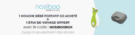 Nosiboo : Pour l'achat d'un mouche bébé portatif = 1 boite de rangement offerte