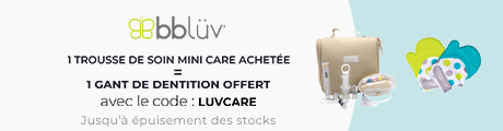 Bblüv : Une trousse de soin Minicare achetée = 1 Mitaine offert