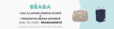 Béaba : Un sac à langer Genève acheté = une pochette repas isotherme offerte