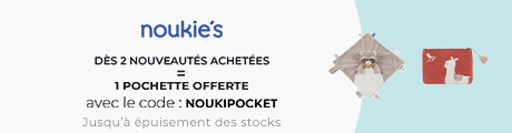Noukie's : 2 nouveautés Noukie’s achetées = Une pochette jacquard offerte
