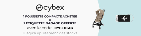 Cybex : Une poussette compacte Libelle, Orfeo, Beezy, Eeezy ou Aegis = une étiquette bagage offerte