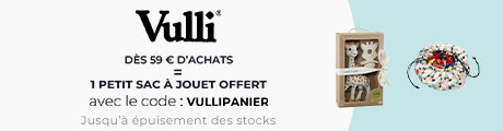 Vulli : Dès 59€ recevez un panier de rangement à jouets en cadeau