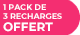 Korbell : Une poubelle à couches blanche 16L = Un pack de 3 recharges poubelle à couches 16L offert
