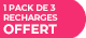 Korbell : Une poubelle à couches blanche 16L achetée = un pack de 3 recharges poubelle à couches 16L offert