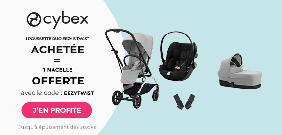 Cybex : 1 poussette duo Eezy S Twist acheté = la nacelle offerte