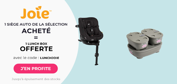 Joie : 1 siège auto de la sélection acheté = 1 lunch box offerte