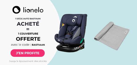Lionelo : 1 siège auto Bastiaan = 1 couverture offerte