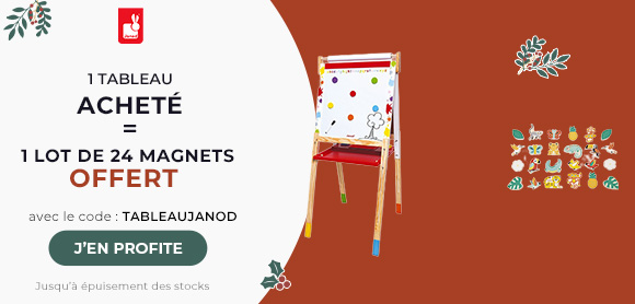 Janod : Un tableau acheté = Un set de magnets offert