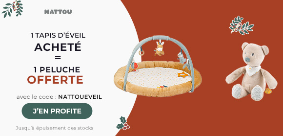 Nattou : Un tapis d'éveil Nattou acheté = une peluche offerte
