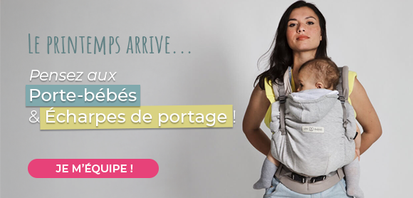 Le printemps arrive… Pensez porte bébé et écharpe de portage