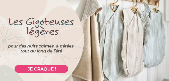 Les gigoteuses légères — Douceur, confort et liberté de mouvement